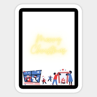 Christmas tee shirt Sticker